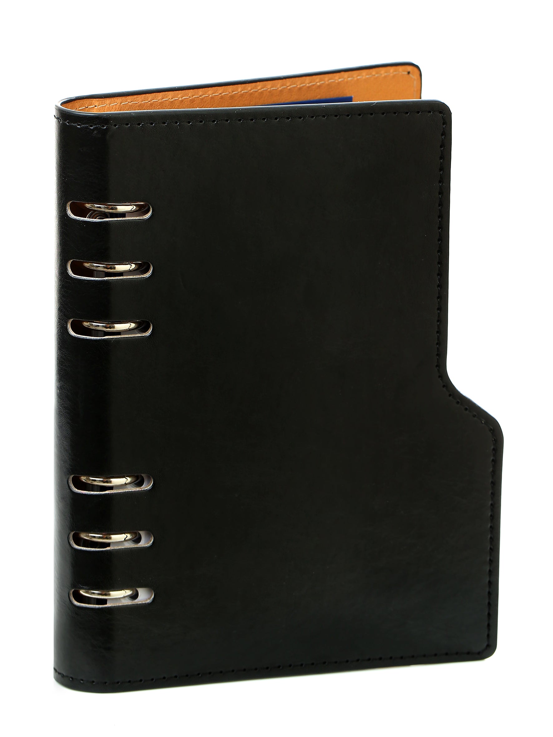 Refillable A5 Leather Binder Journal - 6 Ring Binder Organizer with Pockets  - Hand-Crafted Genuine Leather Folio - Filofax Compatible. Mixed Loose Leaf  Pages, 22cm x 15cm : Amazon.in: Office Products